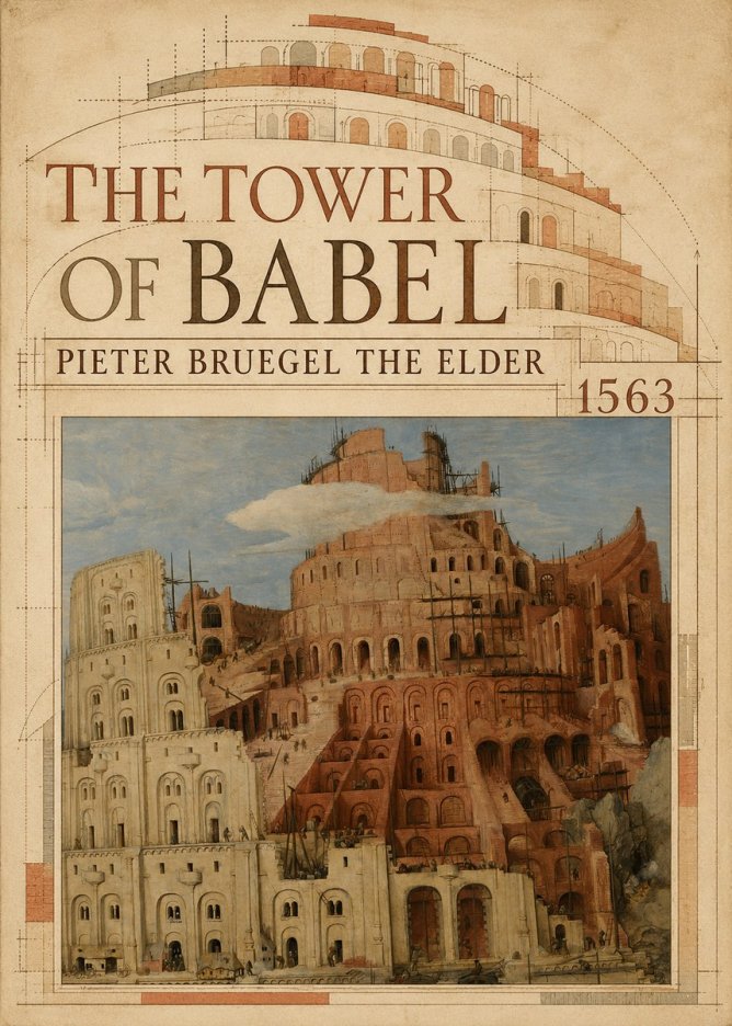 Pieter Bruegel The Tower of Babel XIII No5 - Poszter