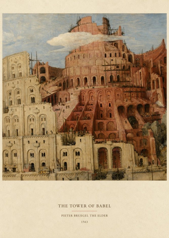 Pieter Bruegel The Tower of Babel XIII No6 - Poszter