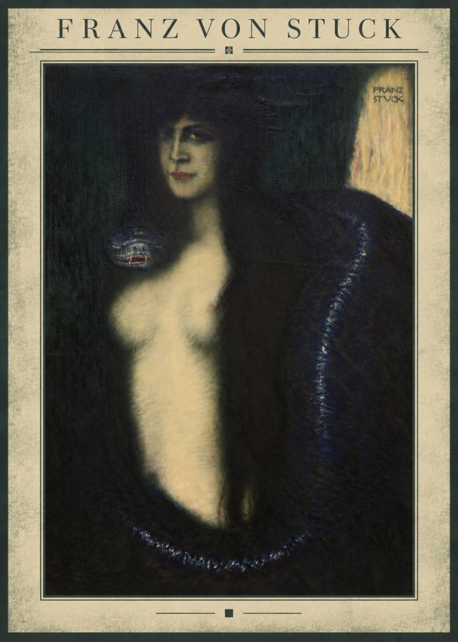 Franz von Stuck The Sin II No4 - Poszter