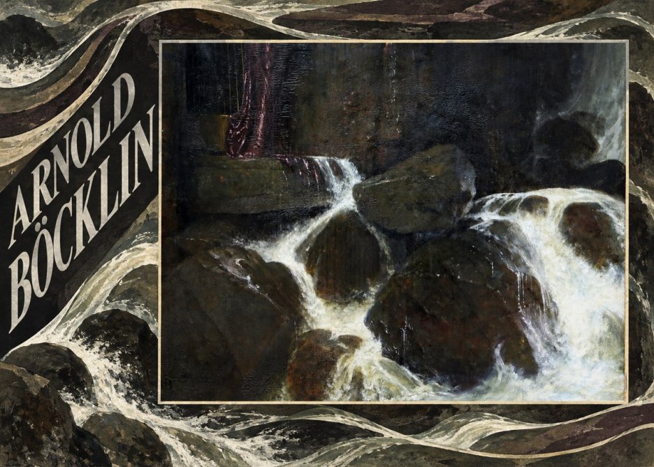 Arnold Böcklin The Nymph of the Waterfall No5 - Poszter