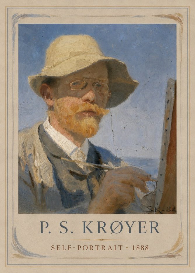 P.S. Krøyer Self-portrait III No1 - Poszter