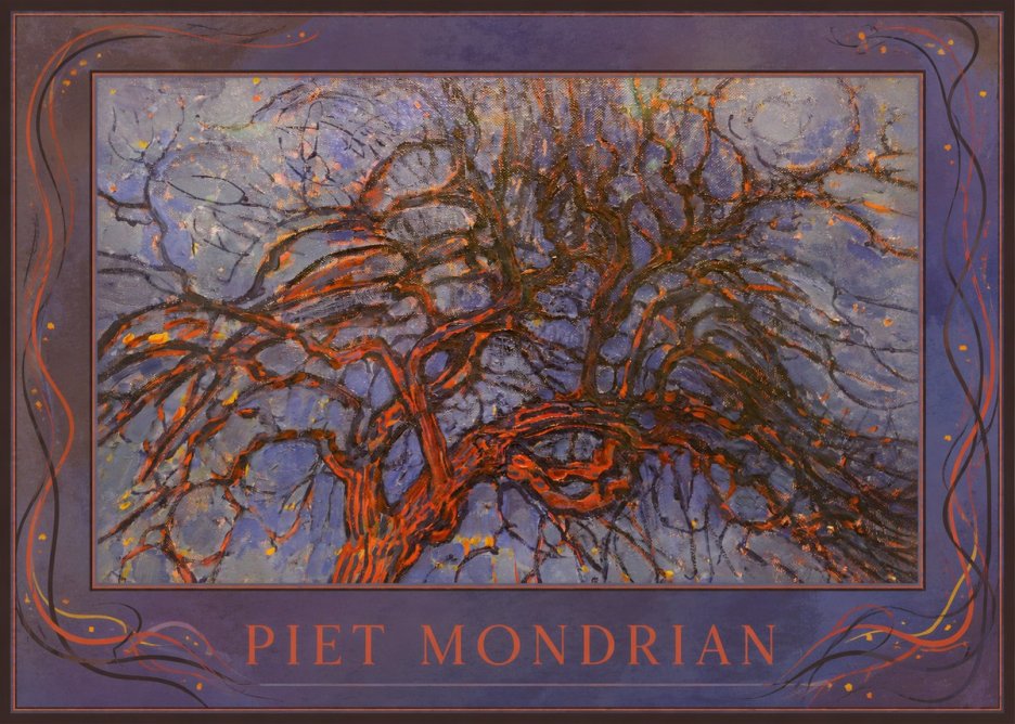 Piet Mondrian The Red Tree No1 - Poszter