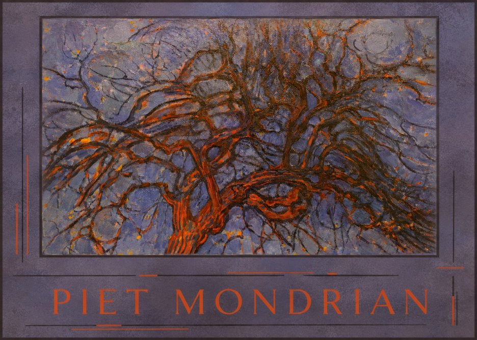 Piet Mondrian The Red Tree No3 - Poszter