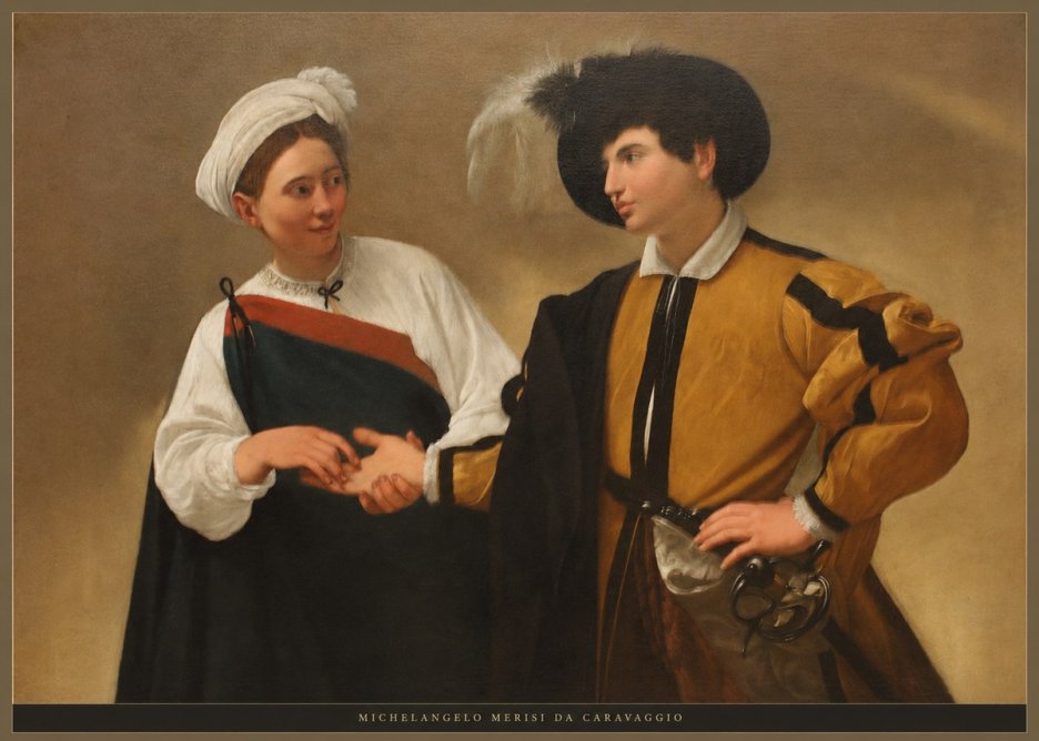 Michelangelo Merisi da Caravaggio The Cardsharps IV No6 - Poszter