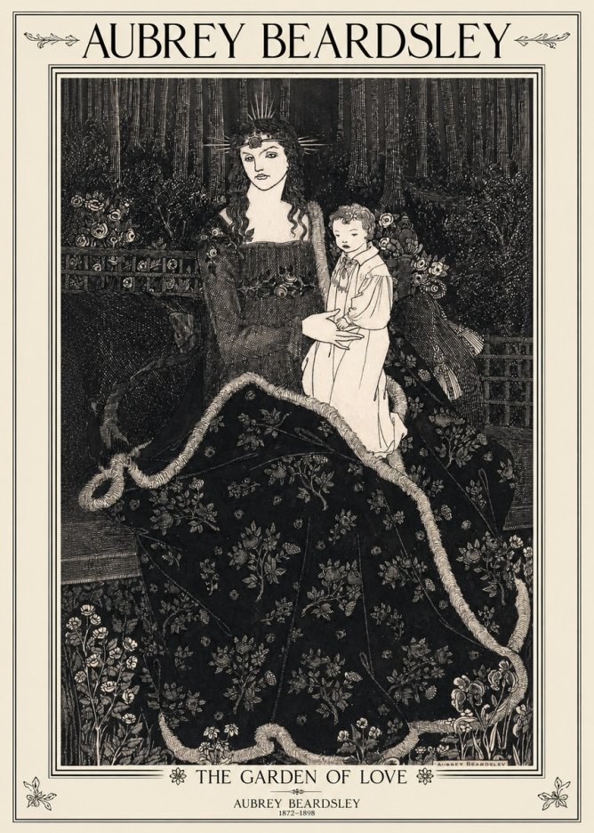 Aubrey Beardsley The Garden of Love No1 - Poszter