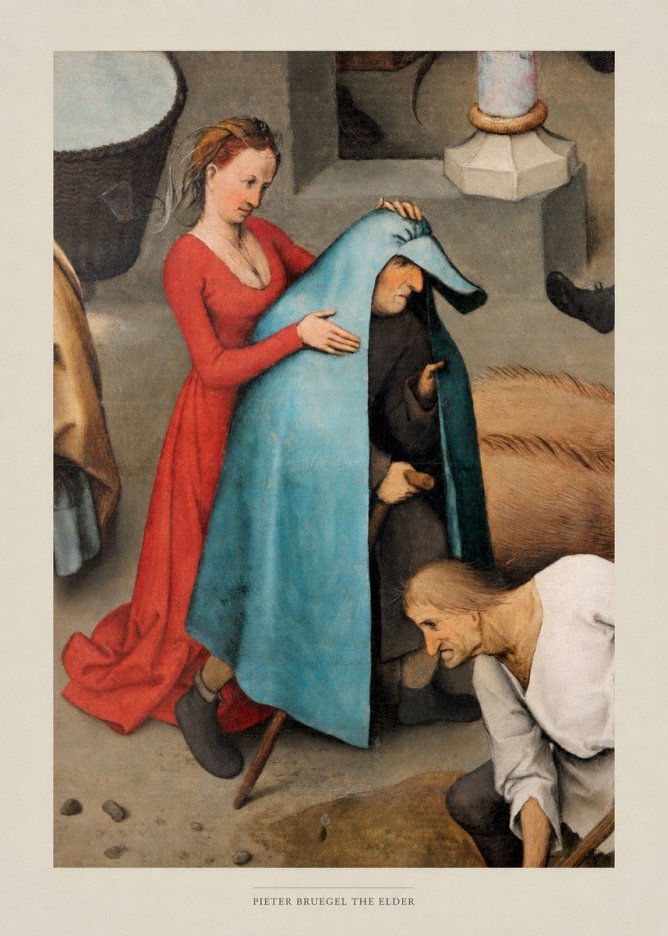 Pieter Bruegel The Blind Leading the Blind II No4 - Poszter