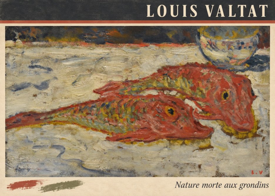 Louis Valtat Nature Morte Aux Grondins No3 - Poszter