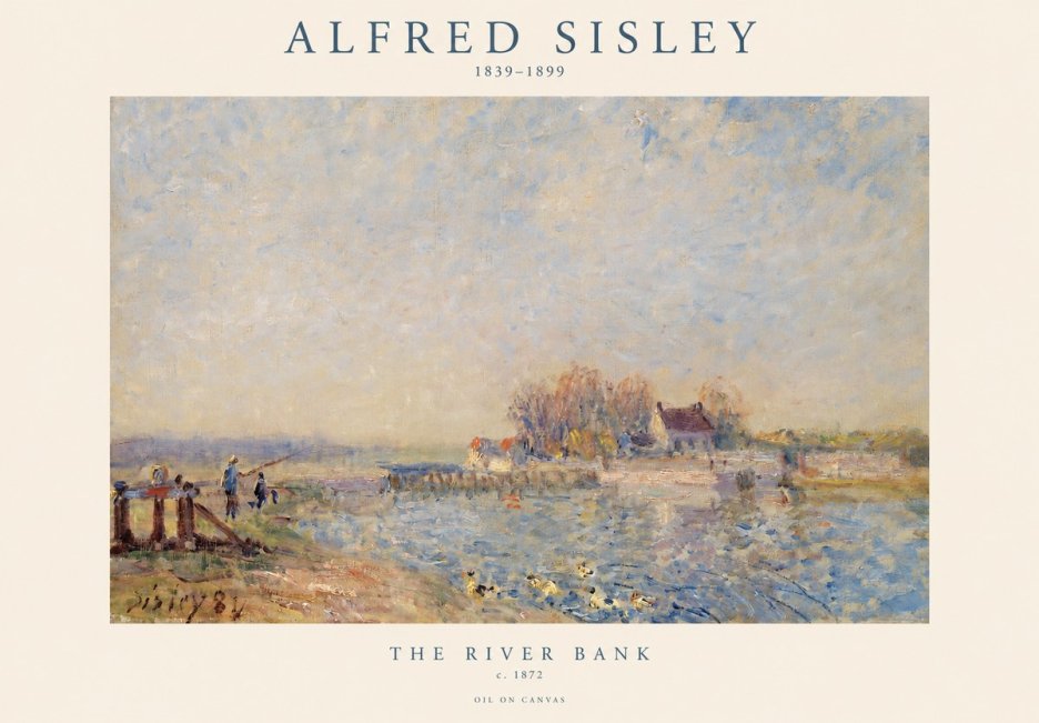 Sisley The River Bank I No1 - Poszter