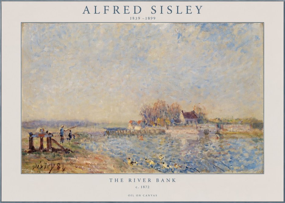 Sisley The River Bank I No2 - Poszter