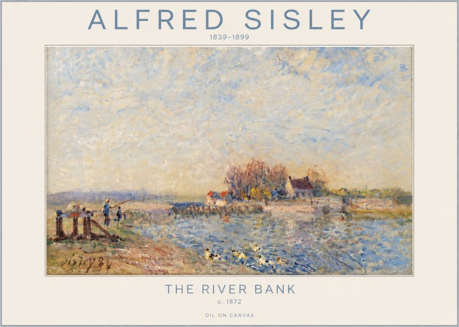 Sisley The River Bank I No4 - Poszter
