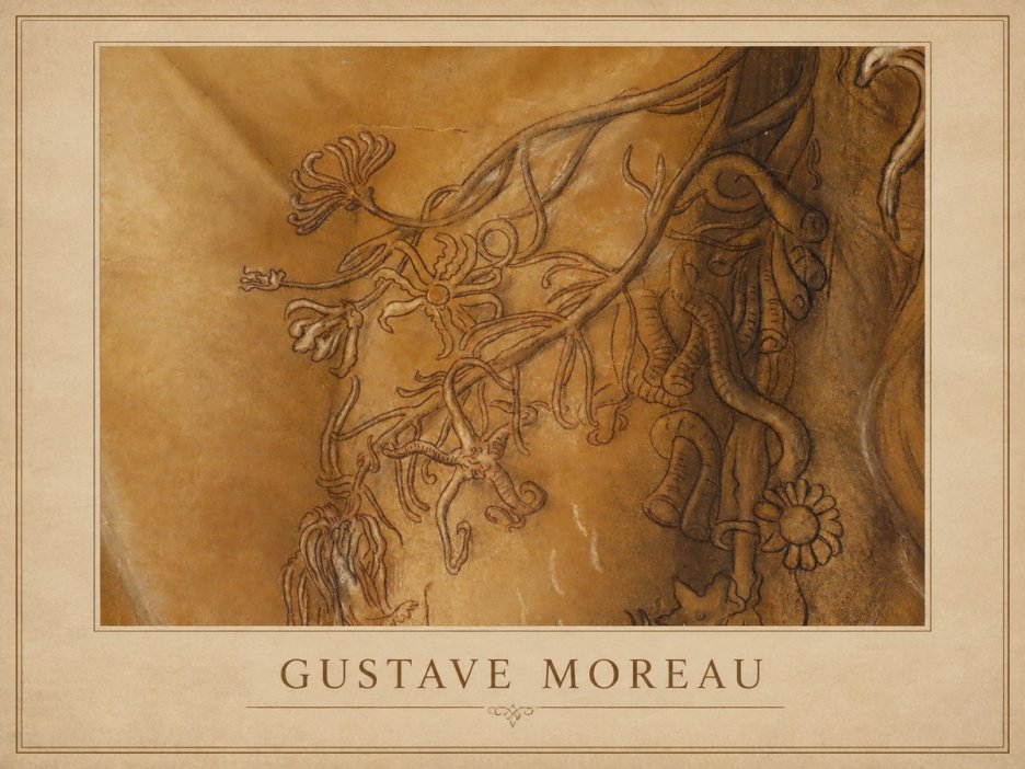 Gustave Moreau Organic Forms Study No1 - Poszter