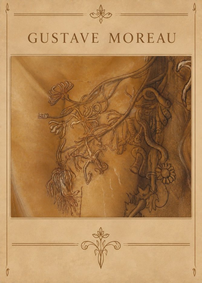 Gustave Moreau Organic Forms Study No5 - Poszter