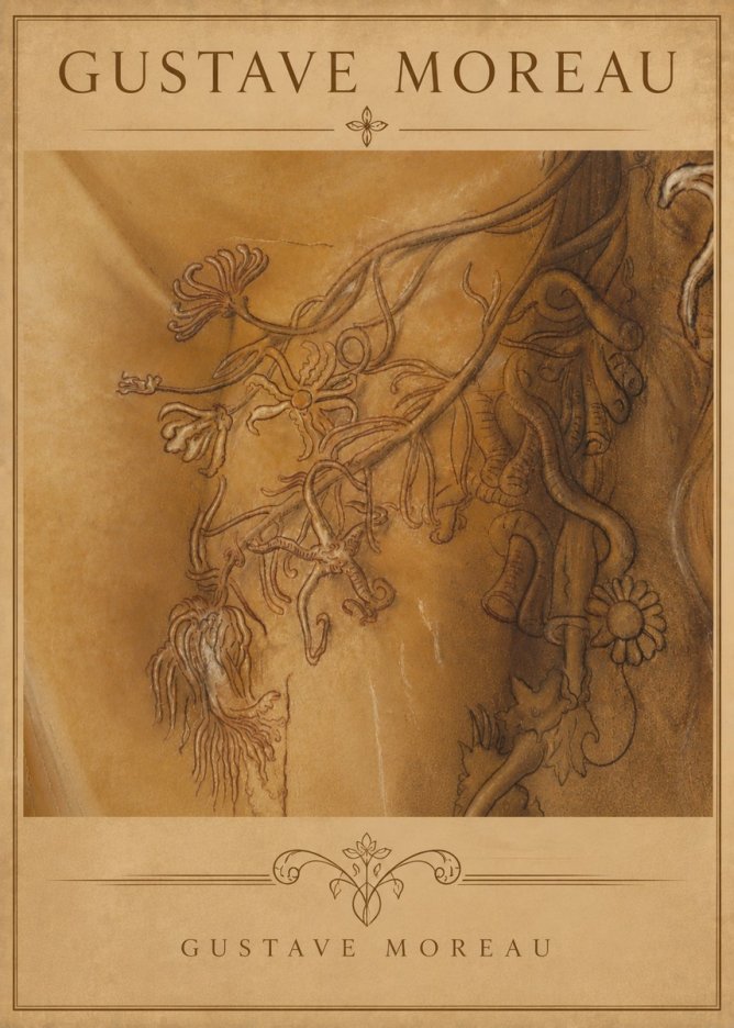 Gustave Moreau Organic Forms Study No6 - Poszter