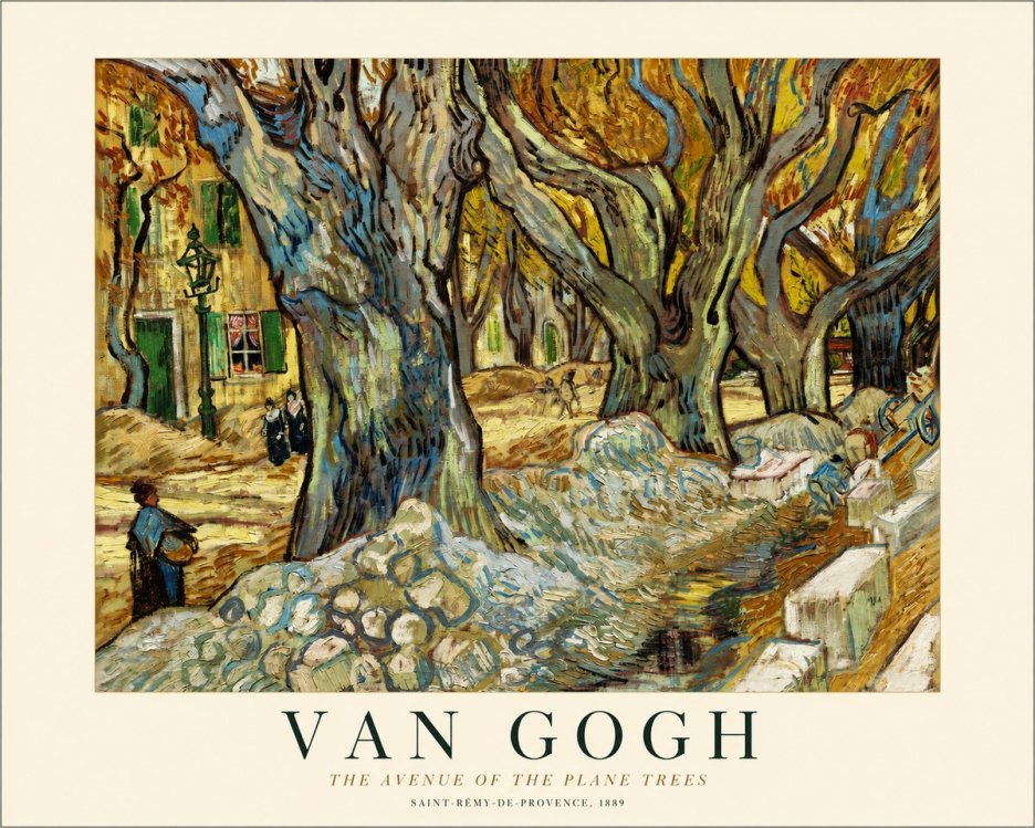 Van Gogh The Avenue of the Plane Trees No1 - Poszter