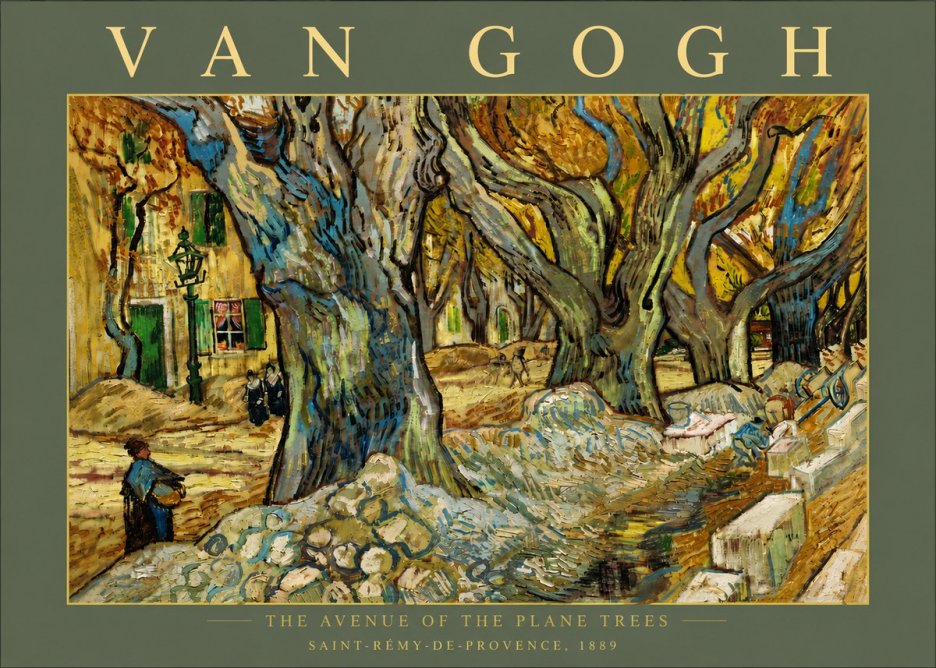 Van Gogh The Avenue of the Plane Trees No6 - Poszter