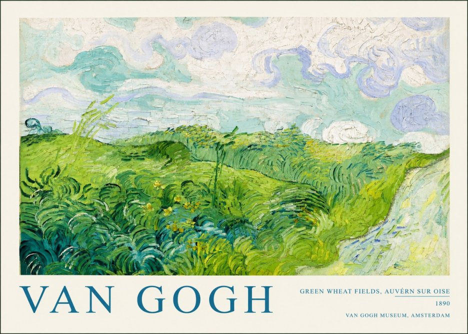 Van Gogh Green Wheat Fields, Auvern Sur Oise No2 - Poszter
