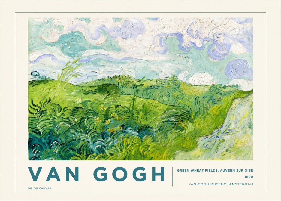Van Gogh Green Wheat Fields, Auvern Sur Oise No5 - Poszter