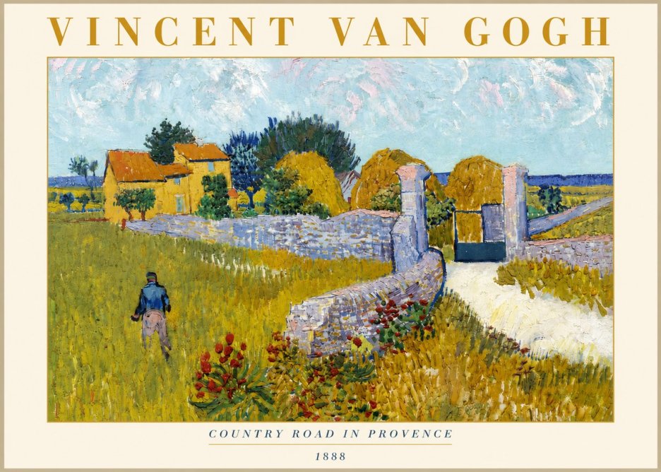 Van Gogh Country Road in Provence I No3 - Poszter