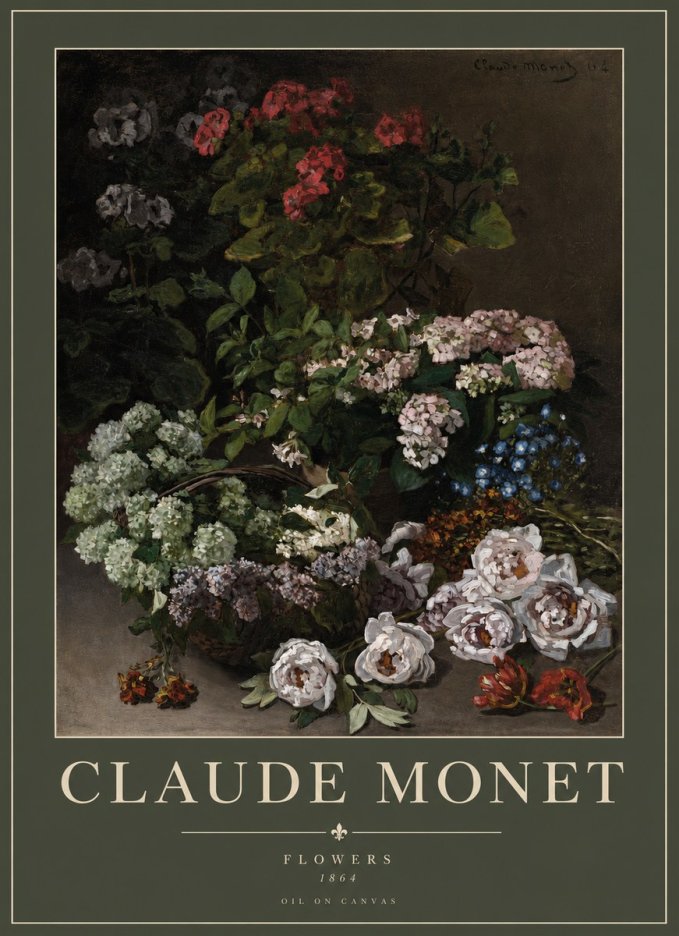 Monet Flowers No2 - Poszter