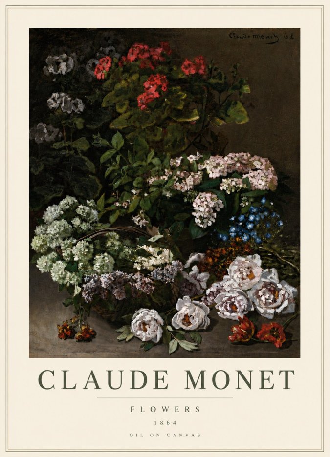 Monet Flowers No5 - Poszter
