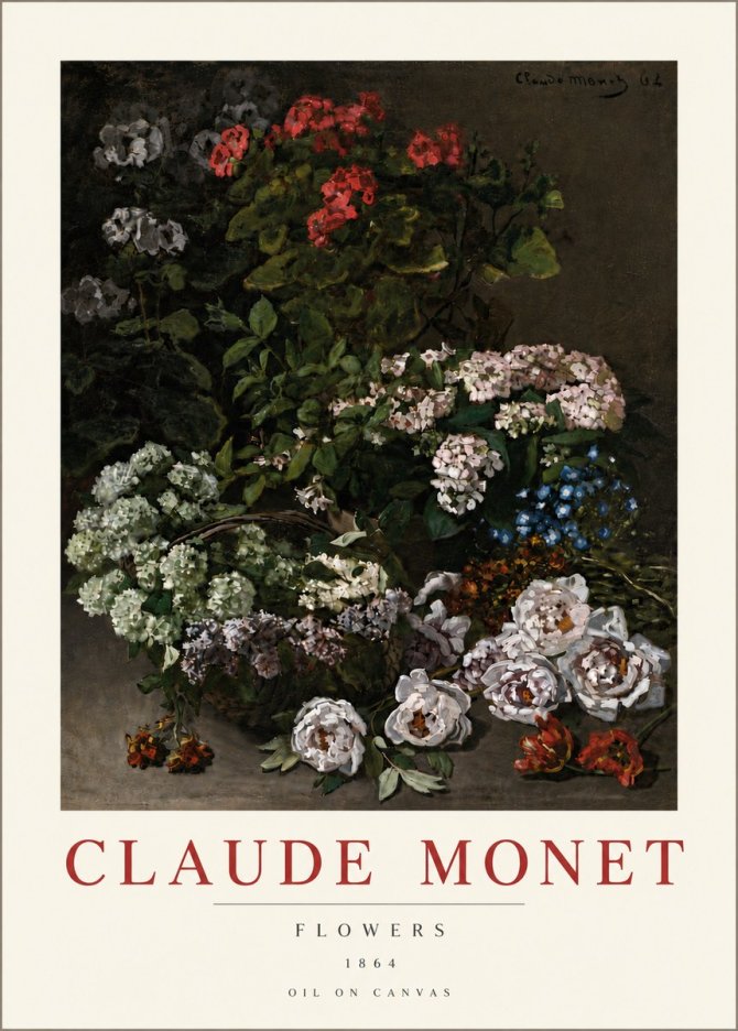 Monet Flowers No6 - Poszter
