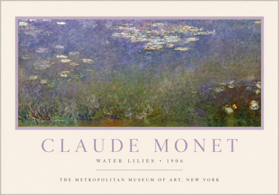 Monet Water Lilies - 1906 No3 - Poszter