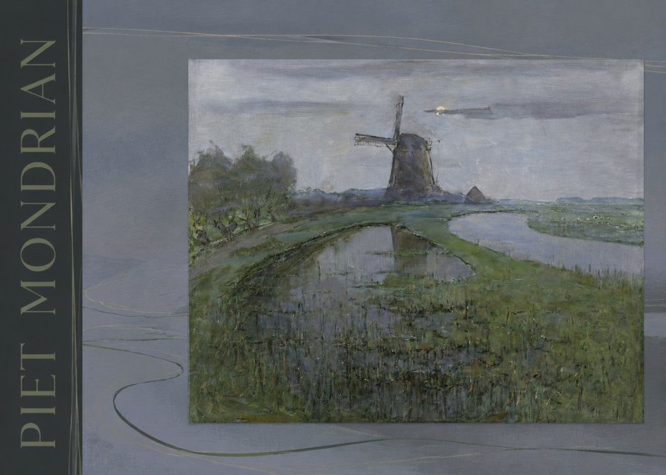 Piet Mondrian Windmill by the Water II No4 - Poszter