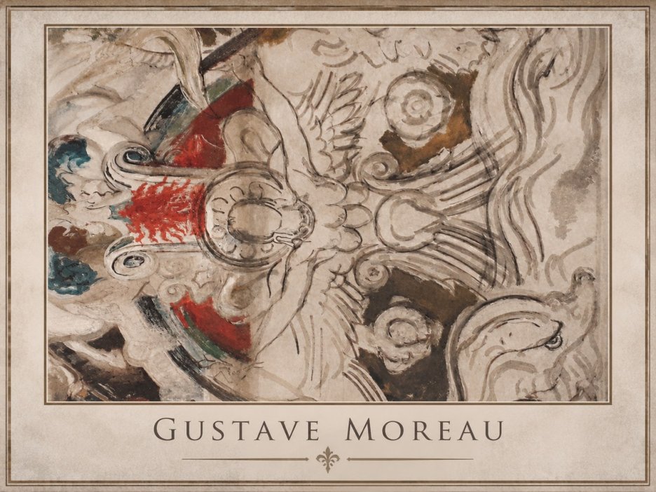 Gustave Moreau Decorative Composition No1 - Poszter