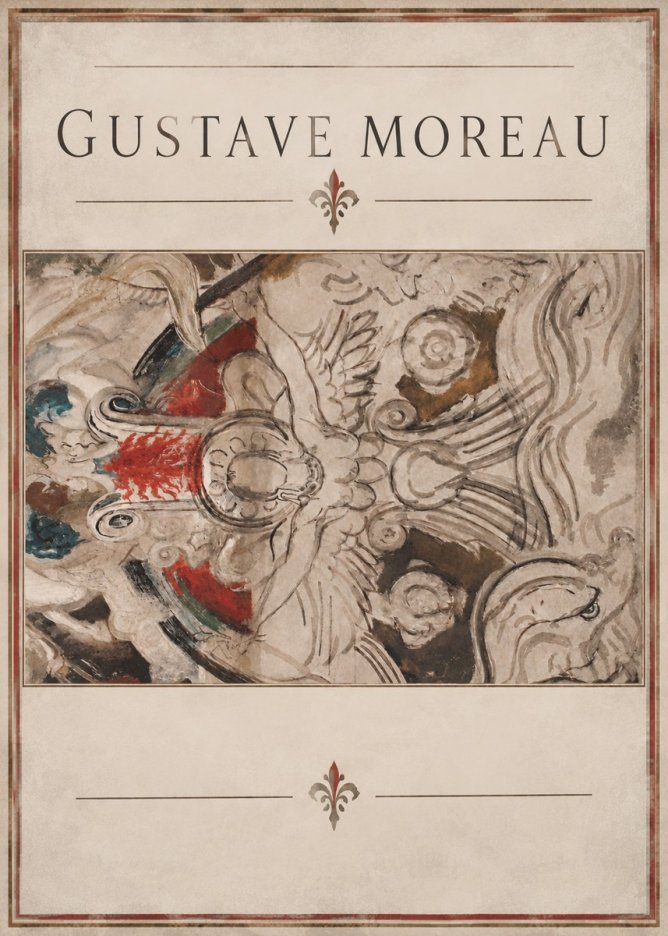 Gustave Moreau Decorative Composition No2 - Poszter