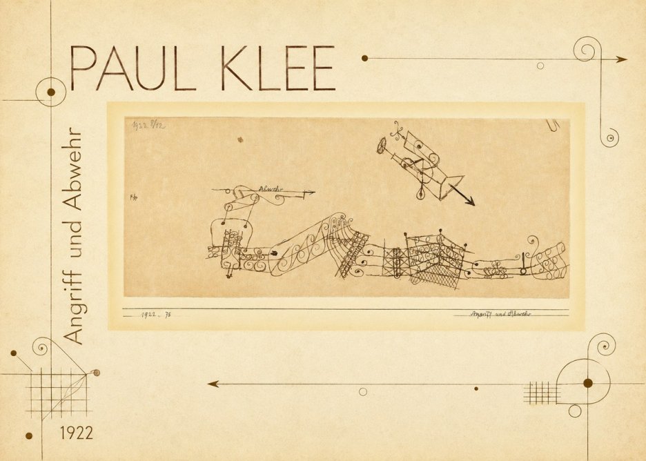 Paul Klee Angriff Und Abwehr No2 - Poszter