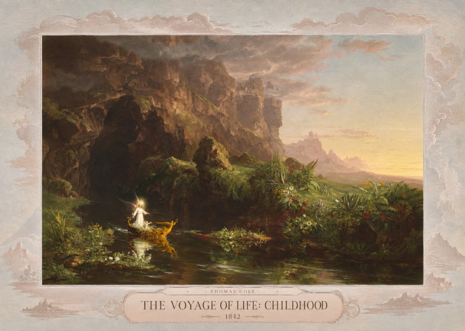 Thomas Cole The Voyage of Life: Childhood IV No5 - Poszter