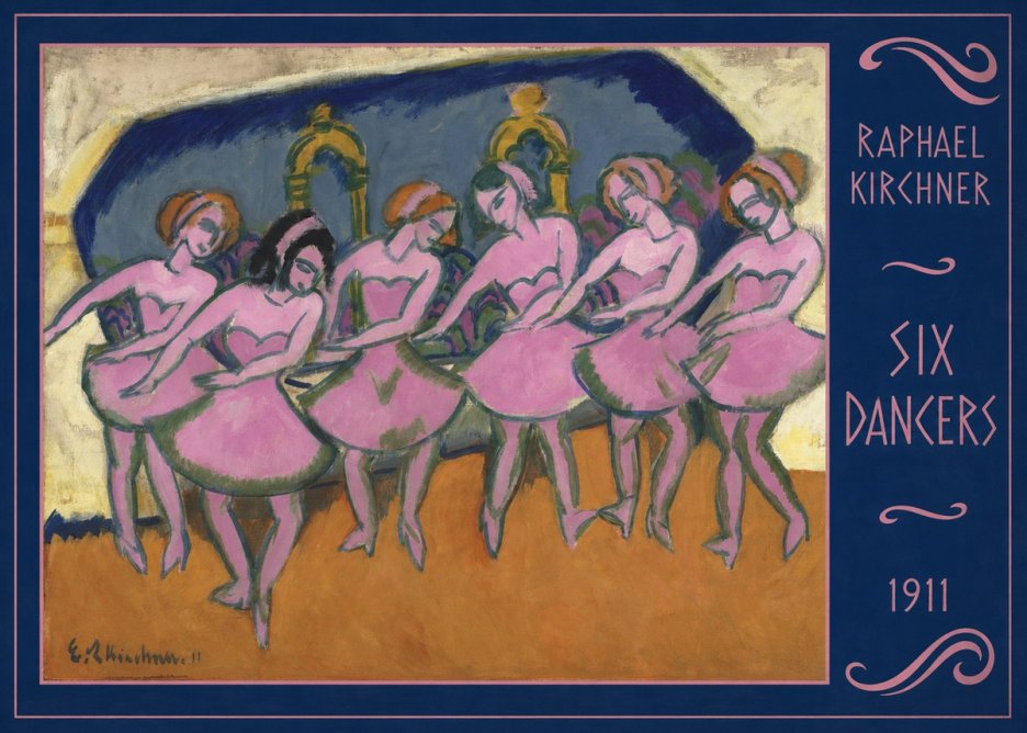 Raphael Kirchner Six Dancers No2 - Poszter