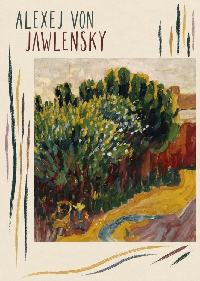 Alexej von Jawlensky Park Landscape (Murnau) No6 - Poszter