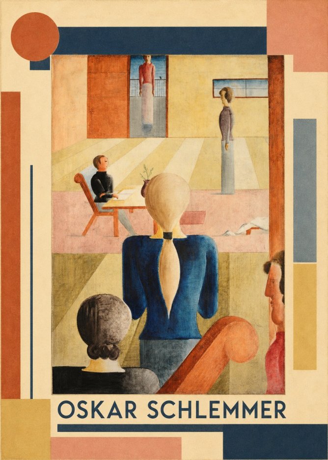 Oskar Schlemmer Composition with Figures No1 - Poszter