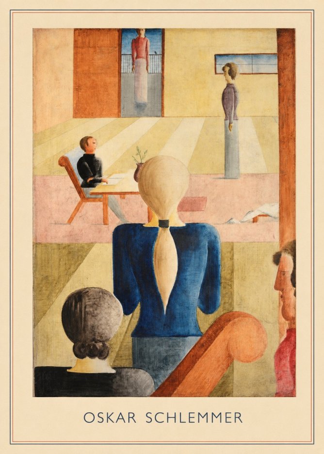 Oskar Schlemmer Composition with Figures No4 - Poszter