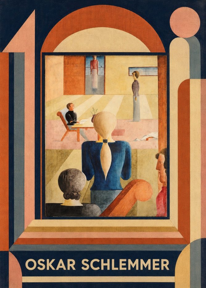 Oskar Schlemmer Composition with Figures No5 - Poszter