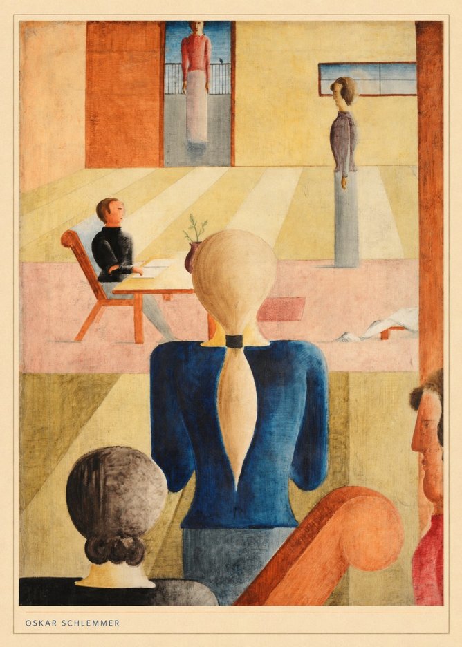 Oskar Schlemmer Composition with Figures No6 - Poszter