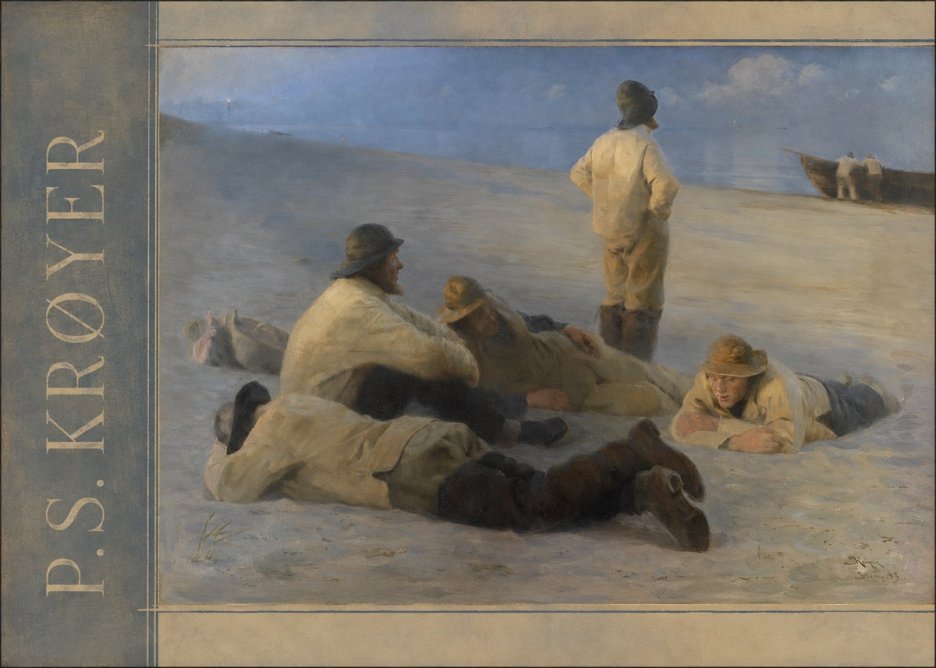 P.S. Krøyer Fishermen on Skagen Beach No2 - Poszter