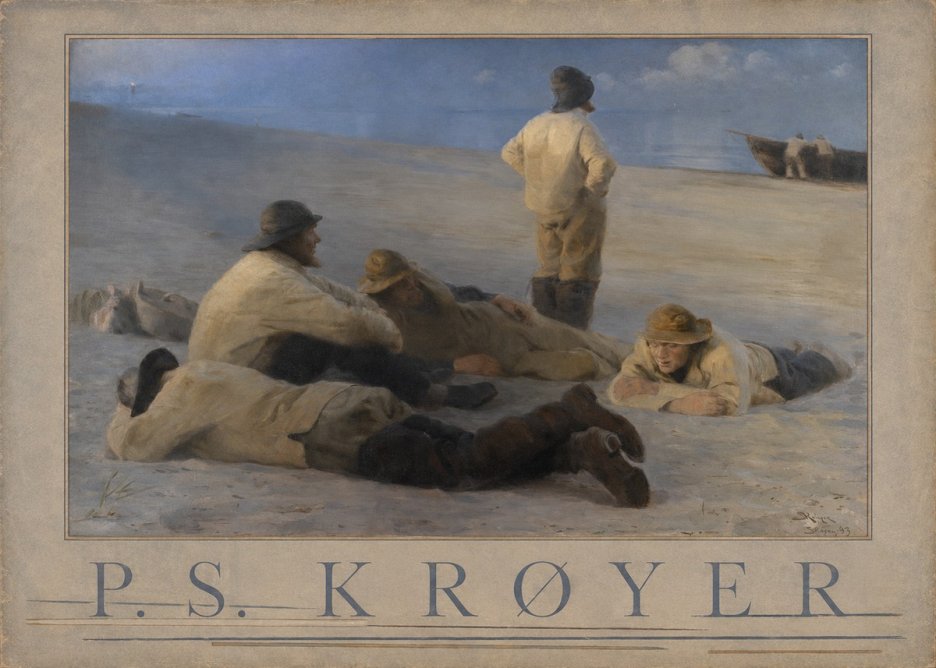 P.S. Krøyer Fishermen on Skagen Beach No4 - Poszter