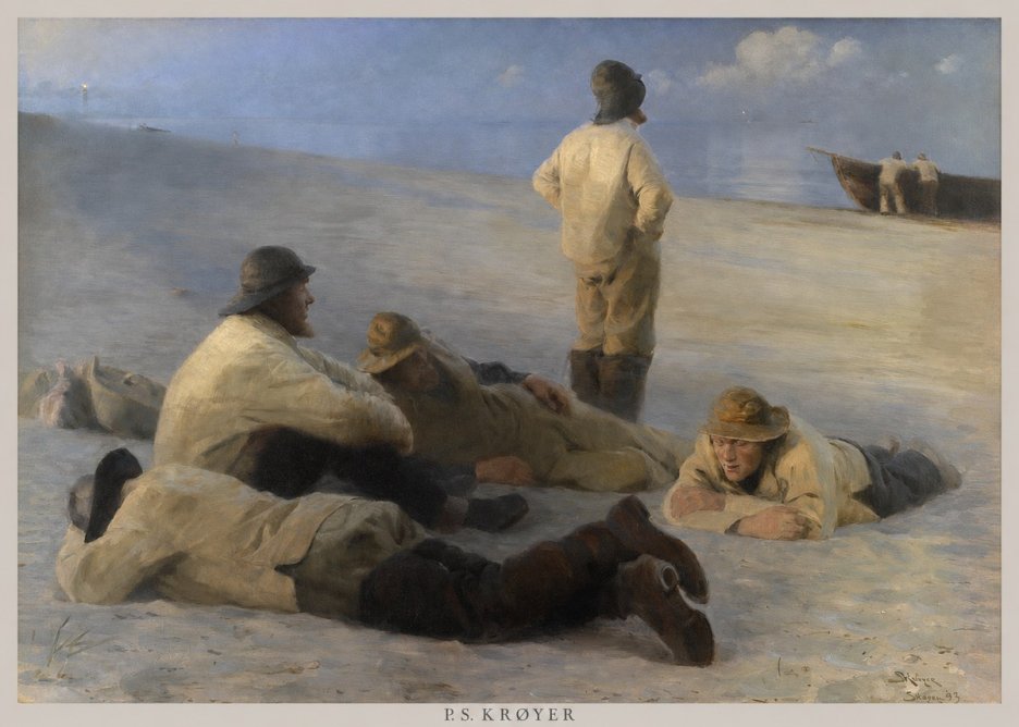 P.S. Krøyer Fishermen on Skagen Beach No6 - Poszter