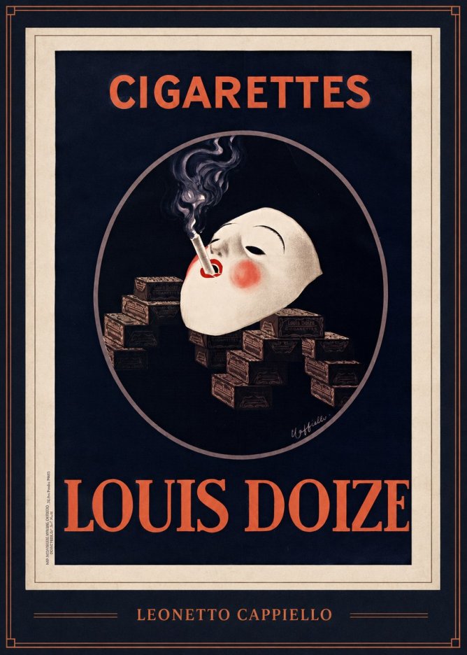 Leonetto Cappiello Cigarettes Louis Doize No1 - Poszter