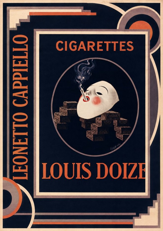 Leonetto Cappiello Cigarettes Louis Doize No2 - Poszter