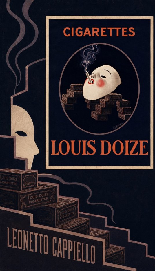 Leonetto Cappiello Cigarettes Louis Doize No5 - Poszter