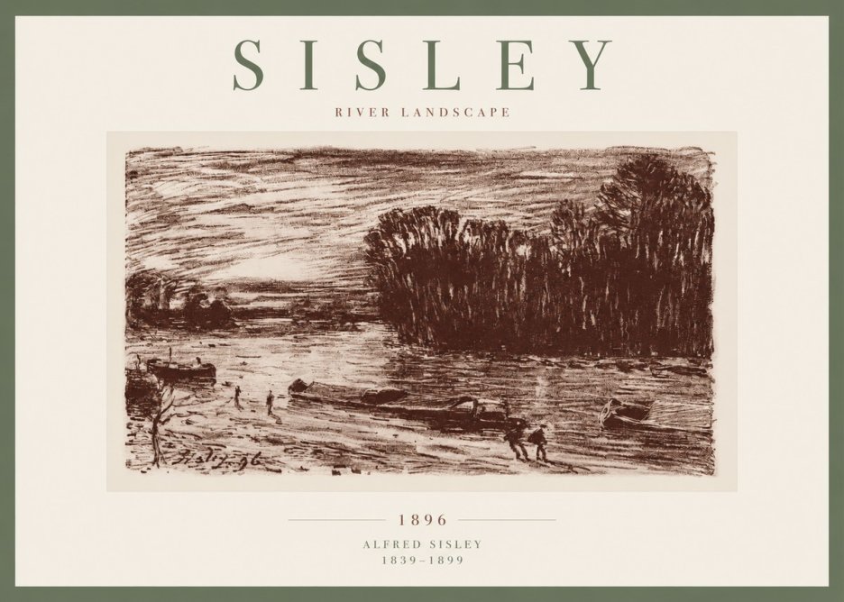 Sisley River Landscape No2 - Poszter