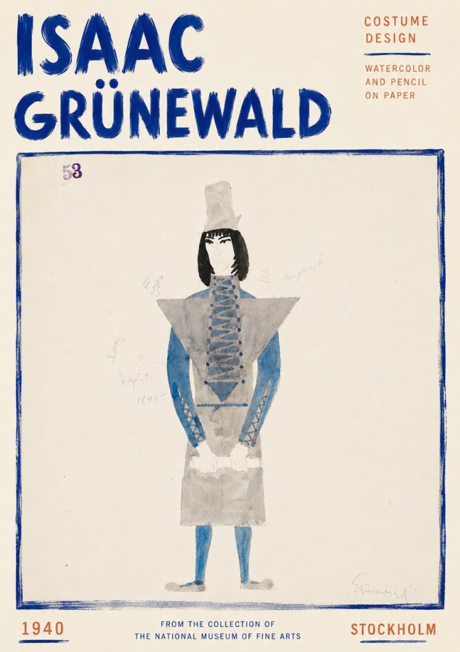 Isaac Grünewald Costume Design X No5 - Poszter