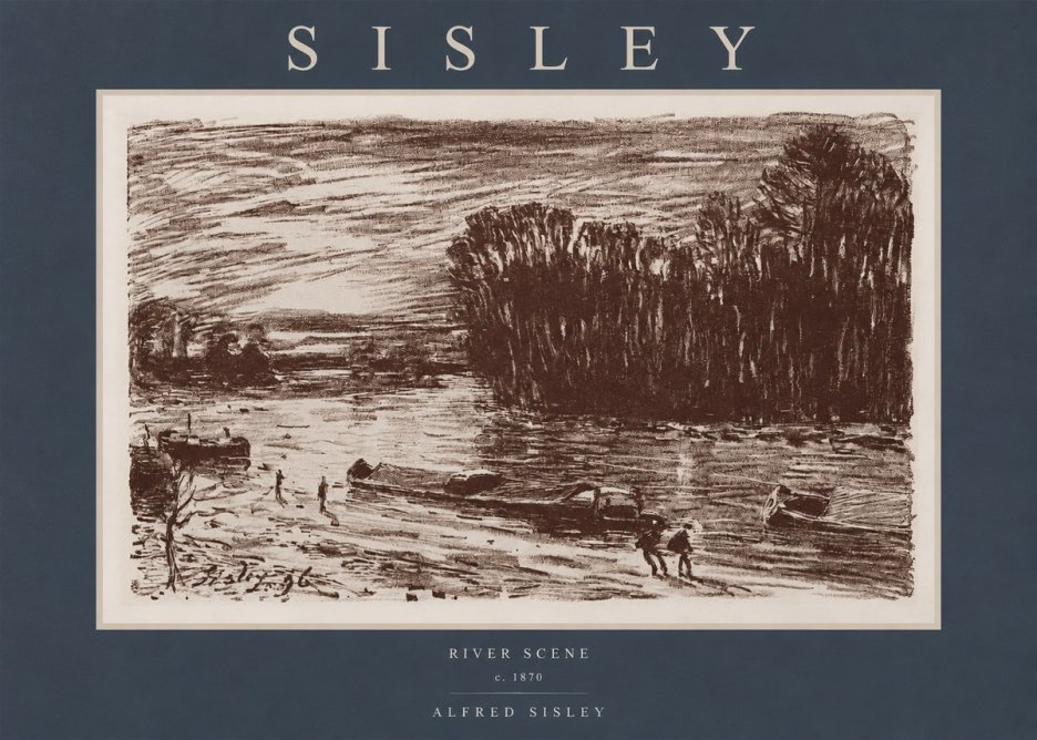 Sisley River Scene No2 - Poszter