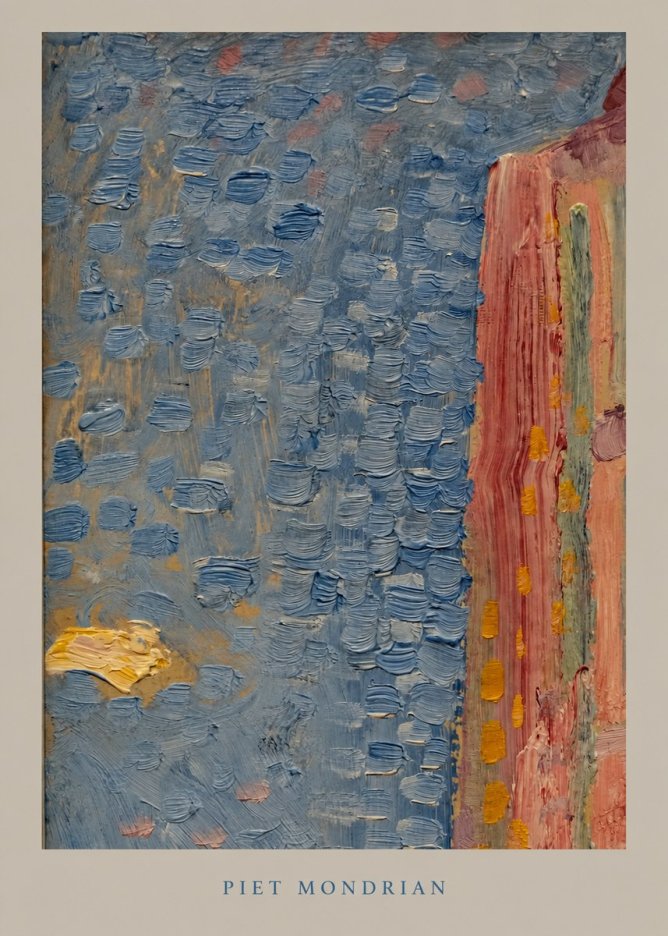 Piet Mondrian Façade in Sunlight No6 - Poszter