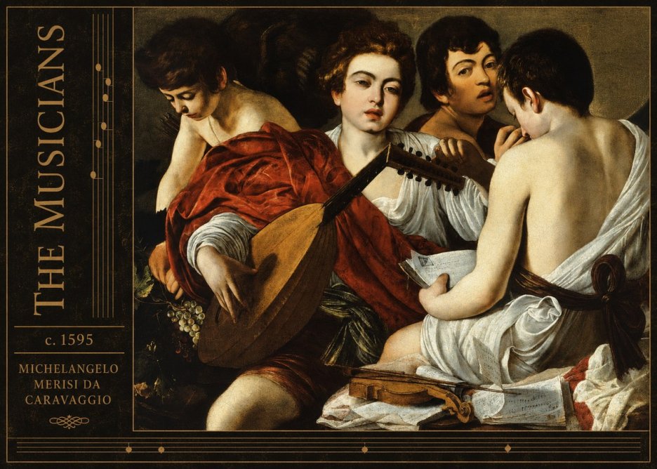Michelangelo Merisi da Caravaggio The Musicians I No2 - Poszter