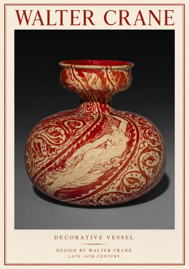 Walter Crane Decorative Vessel No1 - Poszter