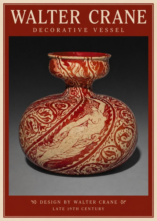 Walter Crane Decorative Vessel No2 - Poszter